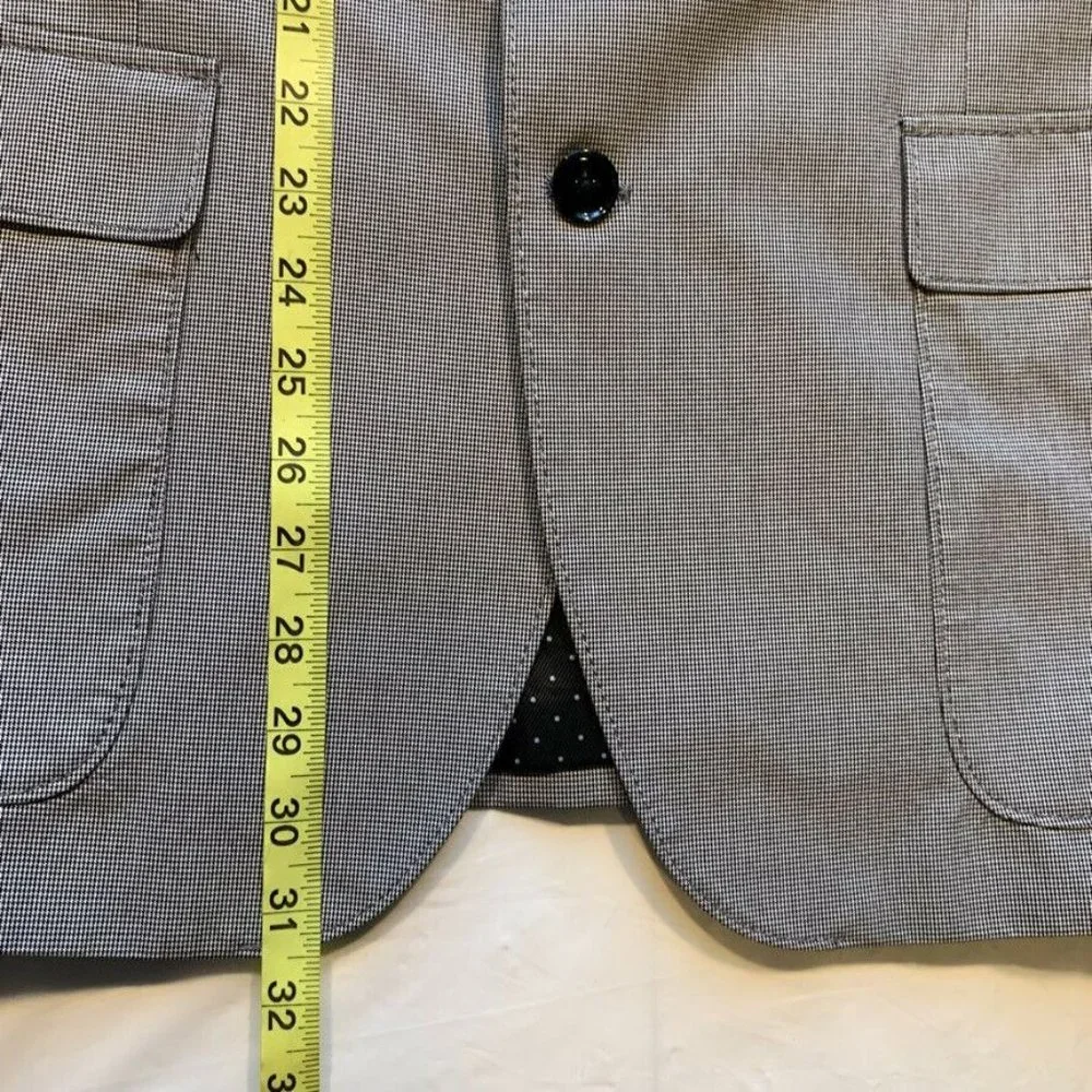 Express Photographer Nailhead Fitted Blazer Sport Jacket Coat‎ 2 Button 44R NWOT